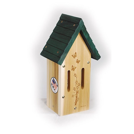 Woodlink WoodLink BUTTERFLY3 House Hibernation Box Cedar with Painted Roof 24335
